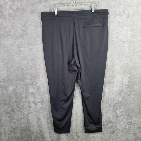 Mens 32 Degree Heat Black Joggers Drawstring Waist 100% Polyester Size XXL - Picture 6 of 10